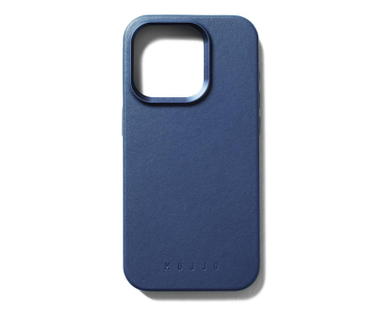 Etui do telefonów MUJJO FullLeather Case iPhone 15 Pro MagSafe blue ICMUJJOCL039BL